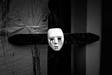 Scary spooky doll