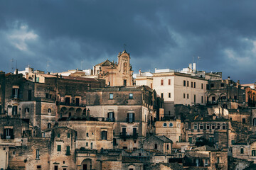 Fototapeta na wymiar view of the city of matera
