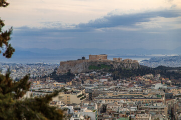 Fototapeta na wymiar panorama of athens city