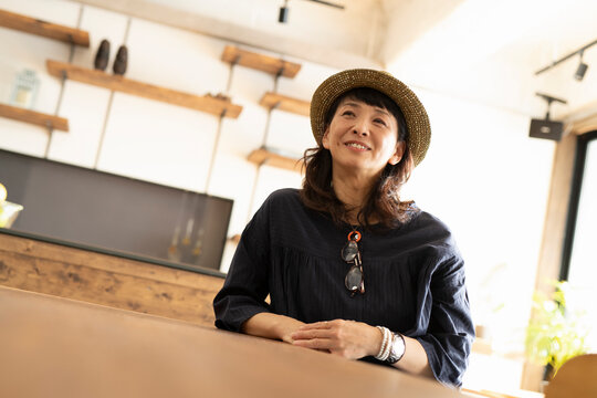 Portrait of 50s Woman