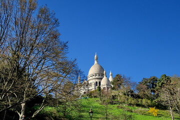 Basilique du Sacré Coeur. Montmartre, Jardins du Sacré Cœur.