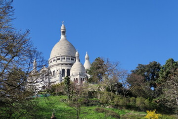 Basilique du Sacré Coeur. Montmartre, Jardins du Sacré Cœur.