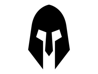 gladiator roman mask symbol logo vector