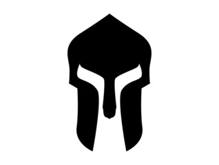 gladiator roman mask symbol logo vector