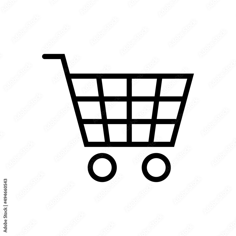 Poster Shopping cart icon