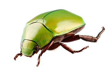 Green beetle species Anomala dimidiata