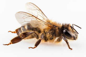 Bee species apis mellifera common name Western honey bee or European honey bee