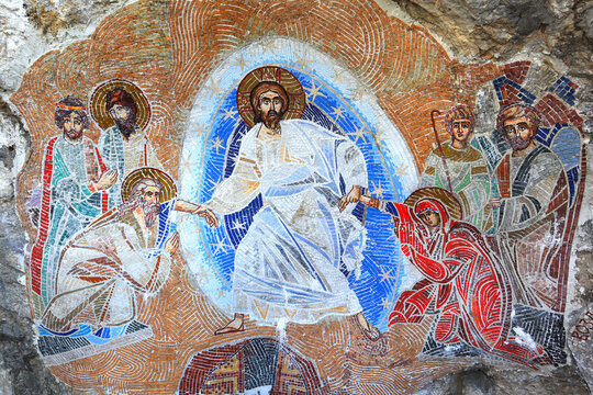 Mosaics of Ostrog Monastery in Montenegro 