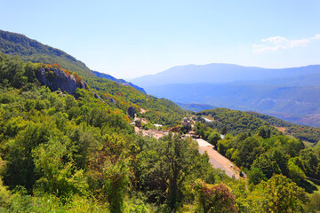 Fototapeta na wymiar Landscape near Ostrog monastery, Montenegro