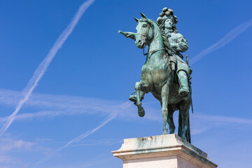 Fototapeta na wymiar Equestrian Statue Of Louis XIV