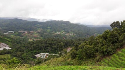 panorama of the mountains