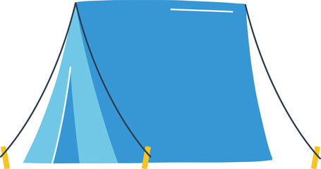Touristic Tent Cartoon Illustration © Good Studio