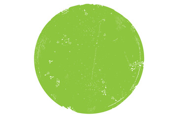 Circle grunge stamp. Round vector isolated on white background. Green stamp vector. For grunge badge, seal, ink and stamp design template. Round grunge hand drawn circle shape, vector