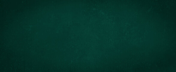 Dark green stone concrete paper texture background panorama banner long, with space for text