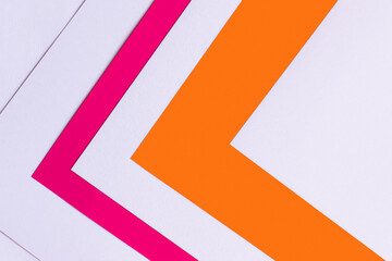 abstract geometric background with colorful paper corners.
