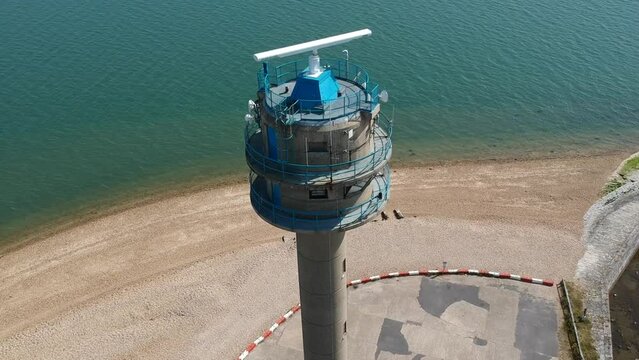 NCI Calshot tower orbit shot drone