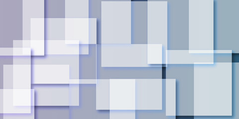 Abstract blue background with squares design. Blue color modern background design, White geometric texture . Modern background used about technology or product presentation .