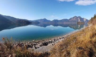 Obraz premium Walchensee Winter Time