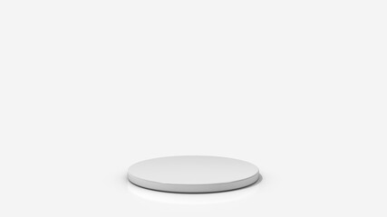 Abstract minimalistic scene with   podium on gray background with shadows. product presentation, mock up, show   product display. stage pedestal or platform. 3d render illustration