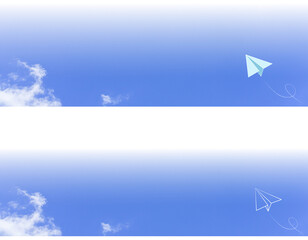 青空と紙飛行機
