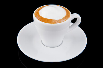 coffee isolated on black
