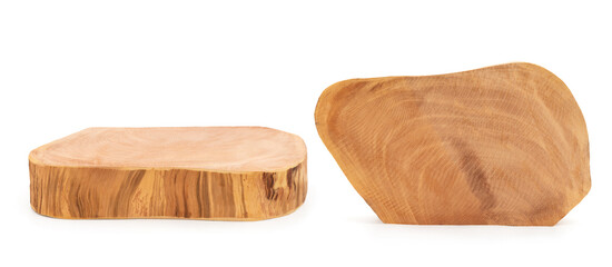 Wood floor isolated on white background with clipping path.