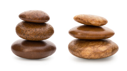 Fototapeta na wymiar Stones isolated on white background with clipping path.