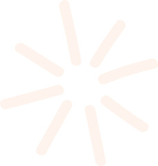 Abstract Sun or Star Icon Cartoon Illustration