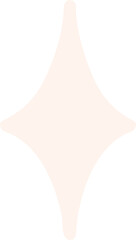 Obraz premium Abstract Star Icon or Rhombus Cartoon Illustration