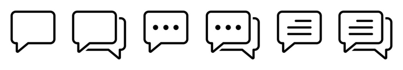 Text Message Icon Images, Vector Illustration