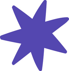 Obraz premium Abstract Star Cartoon Illustration