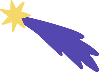 Abstract Childish Comet Cartoon Illustration © Good Studio