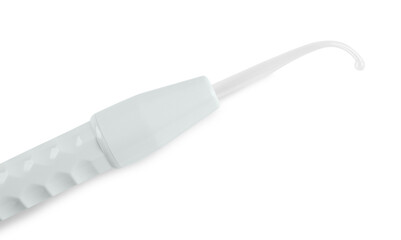 Modern darsonval isolated on white, top view. Microcurrent therapy