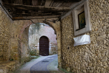 Rocchettine, old village in Rieti province, Italy