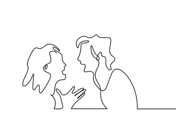 a man and a woman are fighting each other yelling at each other