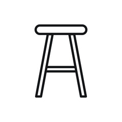 chair wooden for website graphic resource, presentation, symbol