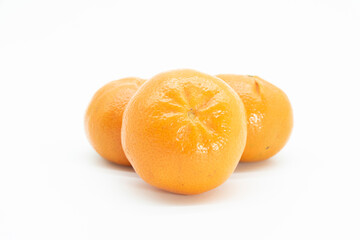 kamala or Tangerine isolated on white background