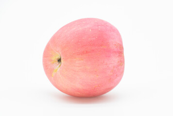 red apple with drop of water isolate on background