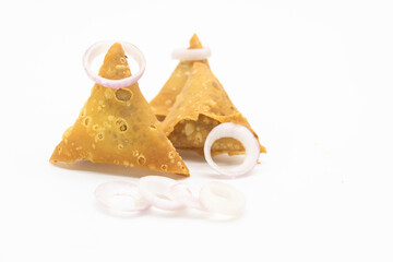 Samosa isolated on white background