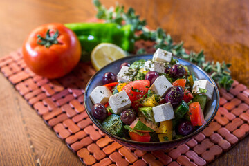 salad with feta cheese
