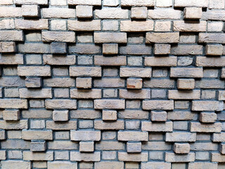 凹凸のある煉瓦