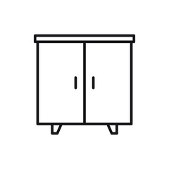 cupboard wardrobe for website graphic resource, presentation, symbol