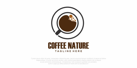 Coffee logo design template