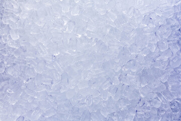 ice cubes as background top view