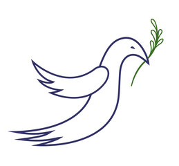 Obraz premium The dove is a symbol of peace