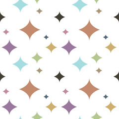 Colorful Star Pattern Background. Vector Illustration