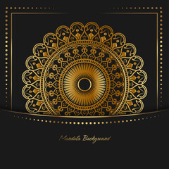 Luxury mandala background, vector design 016