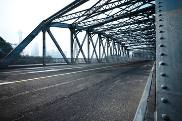 The famous road bridge in Shanghai - Wai Bai Du Bridge