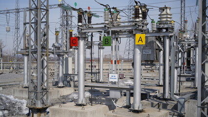 Electrical substation - electrical installation. Reception, conversion and distribution of electrical energy, transformers and other converters of electrical energy. 