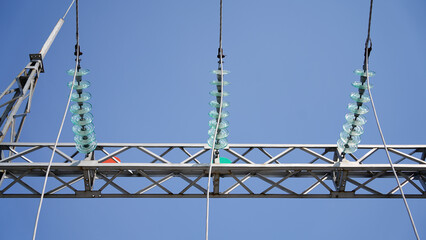 Electrical substation - electrical installation. Reception, conversion and distribution of...